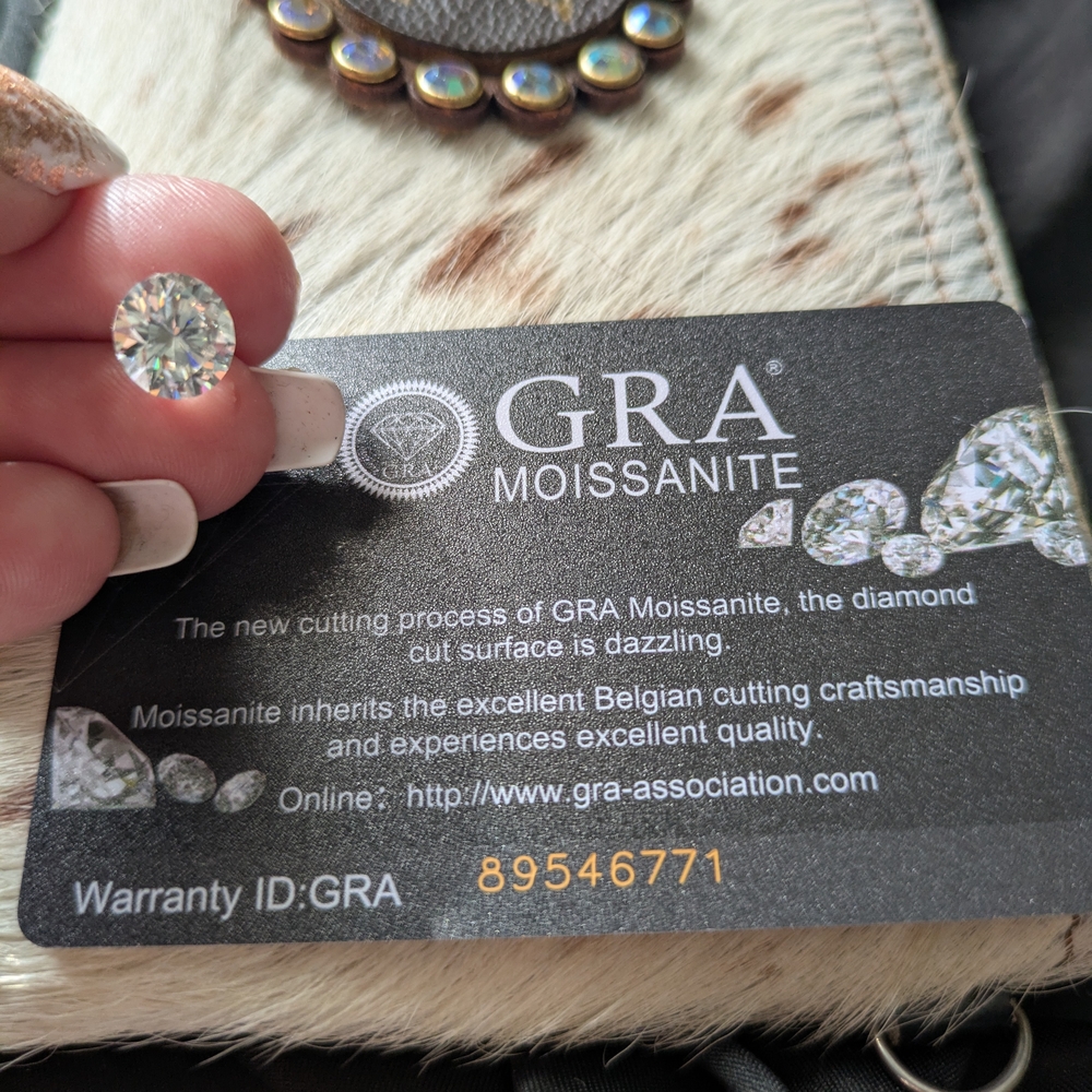 Moissanite Silver Ring